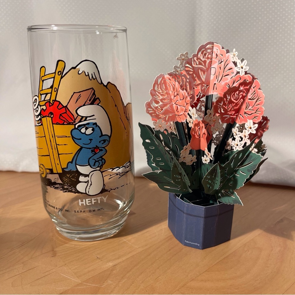 Smurfs Hefty Glass Vintage